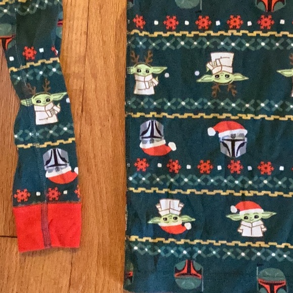 Hanna Andersson Star Wars The Mandalorian Long John Pajama Set size 10 - Picture 5 of 10